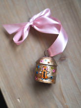 Load image into Gallery viewer, Hand Painted Brass Bell 13 ‘Gingerbread Man’