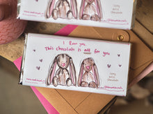 Load image into Gallery viewer, The Bunnies ‘All For You’ 100g Chocolate Bar