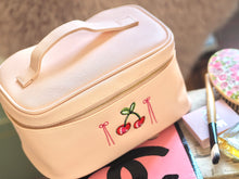 Load image into Gallery viewer, The Luxury Cherries & Bows Vanity Case