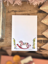 Load image into Gallery viewer, Little Rocking Horse Notes Pad