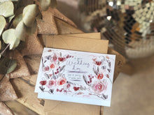 Load image into Gallery viewer, Personalised Dark Leaves Wedding Flowers Design