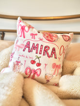 Load image into Gallery viewer, Pre Order Luxury Girly Era Personalised Cushion 30x30cm