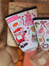 Load image into Gallery viewer, ‘The Pink Christmas Doodles’ Coffee Cosy Sleeve