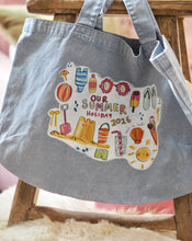 Load image into Gallery viewer, ‘Our Summer Holiday 2026’ Luxury Vintage Washed Tote