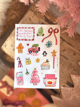Load image into Gallery viewer, ‘All Things Pink Christmas’ Sticker Sheet