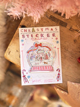 Load image into Gallery viewer, ‘The Snow Globe’ Cutie Christmas Sticker