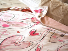 Load image into Gallery viewer, Pre Order Luxury Hearts Blanket XL