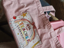 Load image into Gallery viewer, ‘All The Teacher Essentials’ Luxury Vintage Washed Tote