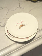 Load image into Gallery viewer, The Ceramic Croissant ‘I Love You’ Plate