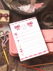 A5 Bows "To Do" List Pad