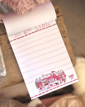 Load image into Gallery viewer, The Pink Christmas Village Swirly To Do List Pad