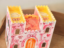 Load image into Gallery viewer, The Hand Painted Wooden Castle Dolls House ‘The Bow Castle’