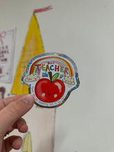 Load image into Gallery viewer, Best Teacher Glitter Super Cute Sticker