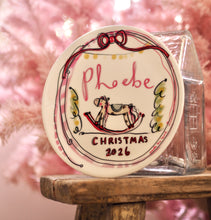 Load image into Gallery viewer, The Ceramic Personalised Rocking Horse Plate