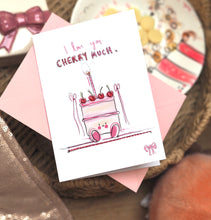 Load image into Gallery viewer, I Love You Cherry Much Cake Design