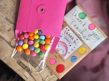 Load image into Gallery viewer, ‘Thank You For Making Me A Smartie’ Hand Painted Envelope