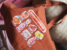 Load image into Gallery viewer, Luxury Vintage Washed Burnt Orange Tote ‘Autumn Baking’