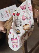 Load image into Gallery viewer, The ‘Cute Doodles’ Velvet Stocking