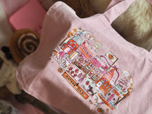 Load image into Gallery viewer, Luxury Vintage Washed Pink Tote ‘The Cutie Autumn Village’