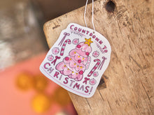 Load image into Gallery viewer, ‘Pink Christmas Countdown Girly’ Air Freshener