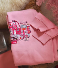 Load image into Gallery viewer, The Cutie Christmas Pink Village Sweater/Hoodie