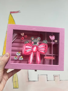 Pink Velvet Box "Love Bear”