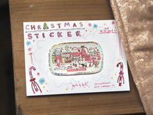 Load image into Gallery viewer, ‘The Christmas Village’ Cutie Christmas Sticker