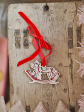 Load image into Gallery viewer, The Rocking Horse Wooden Hanging Decoration