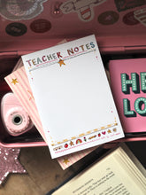 Load image into Gallery viewer, ‘Teacher Notes’ Little Notes Pad