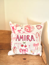 Load image into Gallery viewer, Pre Order Luxury Girly Era Personalised Cushion 30x30cm