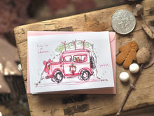 Load image into Gallery viewer, Pink Christmas Car Design