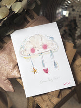 Load image into Gallery viewer, Personalised New Baby Cloud Art Print