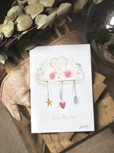 Load image into Gallery viewer, Personalised New Baby Cloud Art Print