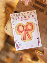 Load image into Gallery viewer, ‘Life Is A Gift’ Golden Bow Cutie Christmas Sticker
