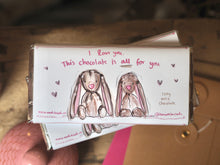 Load image into Gallery viewer, The Bunnies ‘All For You’ 100g Chocolate Bar