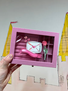 Pink Velvet Box "Love Letter"