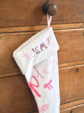 Load image into Gallery viewer, ‘All The Bows’ Velvet Stocking