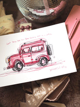 Load image into Gallery viewer, Adventure Pink Car Art Print