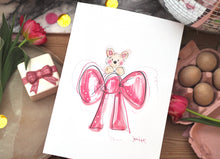 Load image into Gallery viewer, Bear On A Bow Design