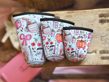 Load image into Gallery viewer, ‘The Girly Autumn Doodles’ Coffee Cosy Sleeve