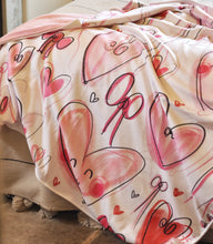 Load image into Gallery viewer, Pre Order Luxury Hearts Blanket XL