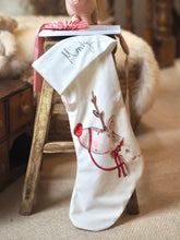 Load image into Gallery viewer, The ‘Red Reindeer’ Velvet Stocking