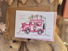 Load image into Gallery viewer, The Pink Christmas Defender ‘Driving Home For Christmas’ Design