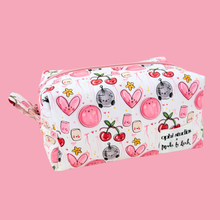 Load image into Gallery viewer, Ophi Studios x Made By Leah Collab Doodle Design Make Up Bag