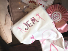 Load image into Gallery viewer, ‘All The Bows’ Velvet Stocking