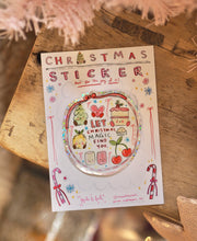 Load image into Gallery viewer, ‘Let Christmas Magic Find You’ Cutie Christmas Sticker