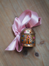Load image into Gallery viewer, Hand Painted Brass Bell 13 ‘Gingerbread Man’