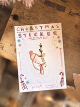 Load image into Gallery viewer, ‘Reindeer’ Cutie Christmas Sticker