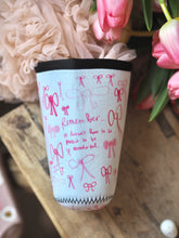 Load image into Gallery viewer, ‘Perfect To Be Wonderful Bows Girly’ Coffee Cosy Sleeve
