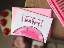 Load image into Gallery viewer, ‘You Make Me Happy Pink Smile’ Design